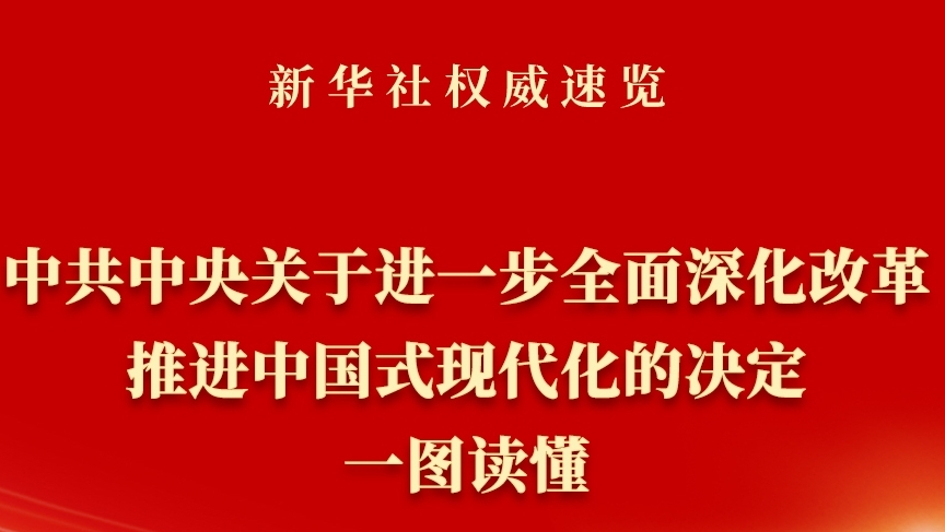  《中共中央關于進一步全面深化改革、推進中國式現(xiàn)代化的決定》一圖讀懂